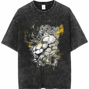 "JEOSTAR" - JoJo's Bizarre Adventure Vintage / Acid Washed Anime T-Shirt 1WR