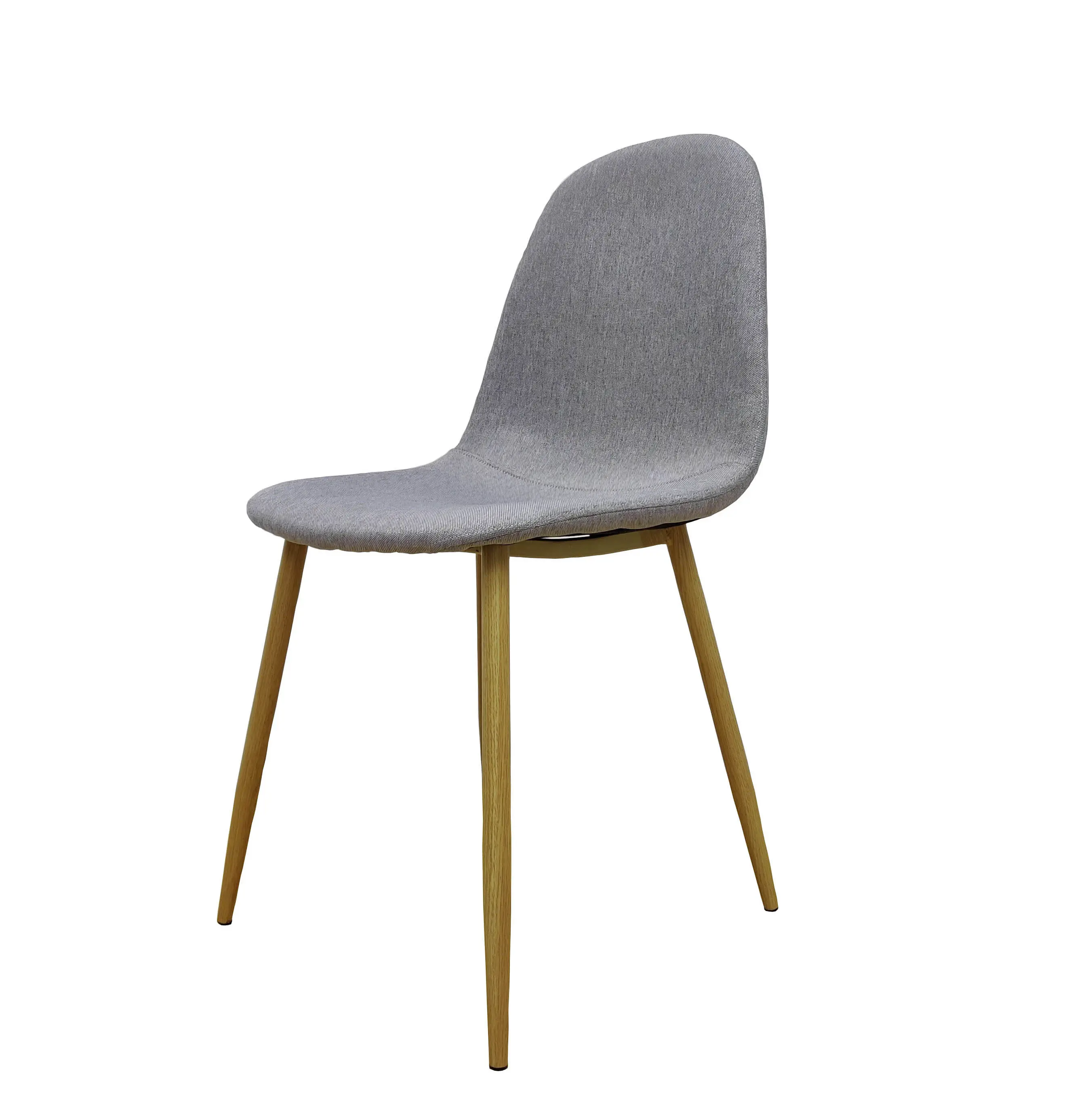 FixtureDisplays® 2PK Dining Chairs Kitchen Chairs Fabric Cushion Metal Legs Chairs Living Room Conference Church Chairs 411-2PK-NF
