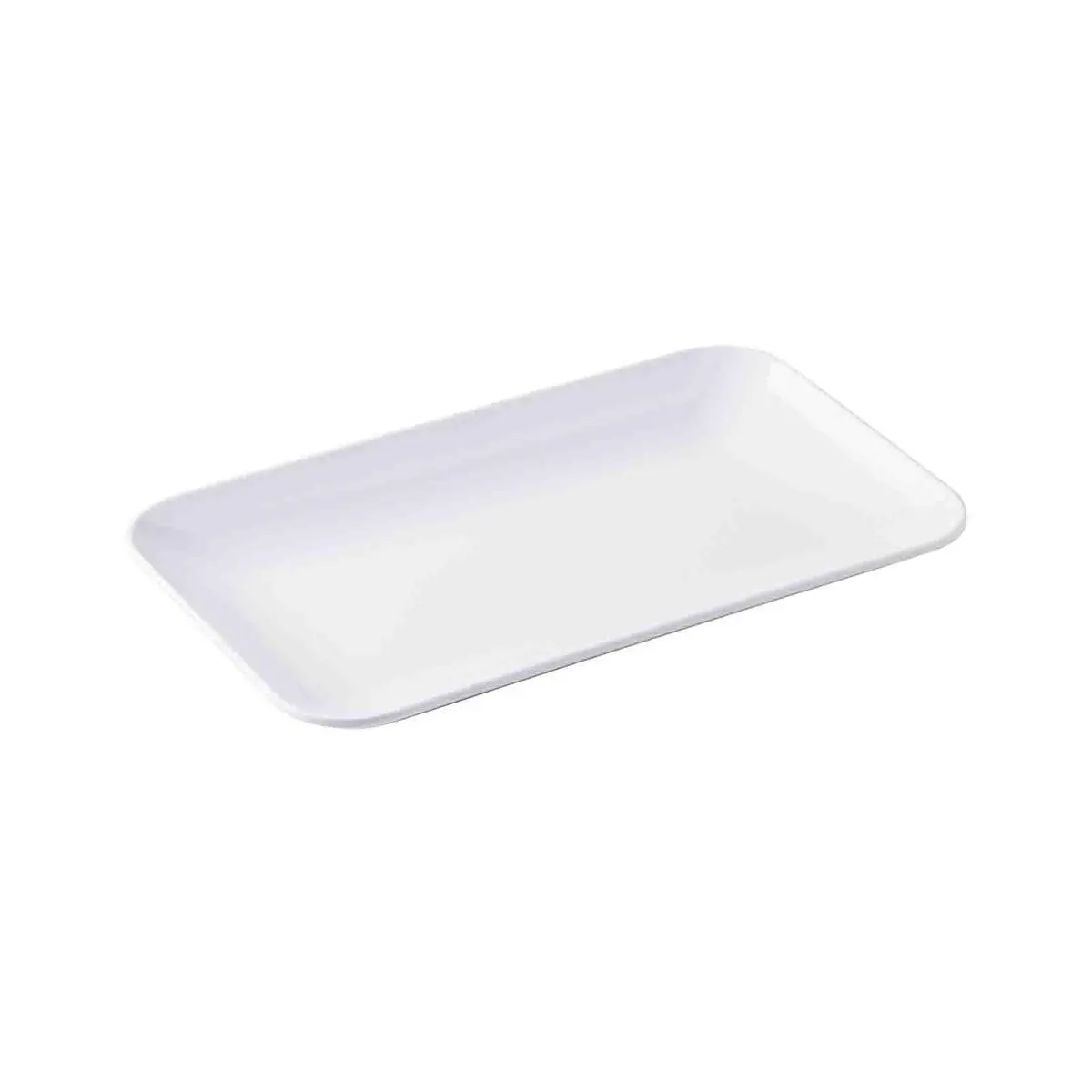 13" White Melamine Rectangular Serving Platter