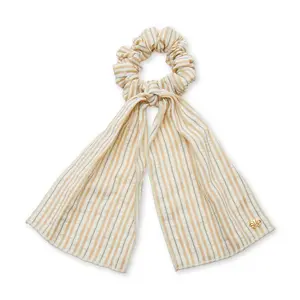 BISQUE SEERSUCKER SCARF SCRUNCHIE