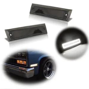 2pcs White LED Front Side Marker lamps Light For Chevy Blazer GMC Jimmy C/K Suburban Pickup,Replace OEM GM2550115, GM2551107