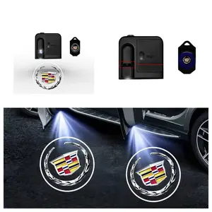 2-piece Cadillac welcome lights for XT4/XT5/6, CT6, CT5, XTS, ATSL, SRX. Decorative car door projection lights, induction car door lights, LED welcome projection lights, Car projector lights. Easy to install, no-damage installation