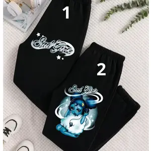 Sad Girlz Cloud Baggy Pants, Sad Boyz 4 Life Baggy Sweatpants, Juni0r H Mexico Pants, Hip Hop Clothing, Music Gift For Fans, USA Made