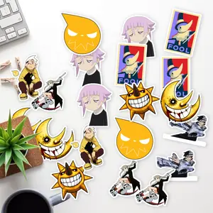 Stickers Pack 20 Pcs Soul Luggage Eater Aesthetic Skateboard Bottle Bike Laptop Colorful Bumper Vinyl Waterproof Car Guitar Water