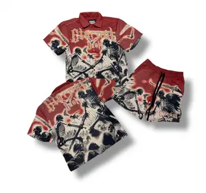 Rebel Minds Short Sets - Eternal Dusk Tapestry - Red - 610-12704