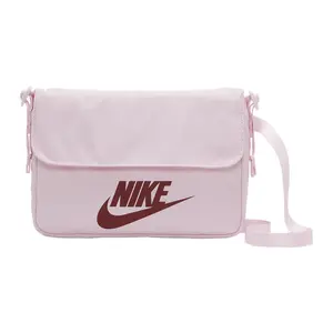 Nike Sportswear Futura Logo Fabric Crossbody Bag for Women in Foam Pink