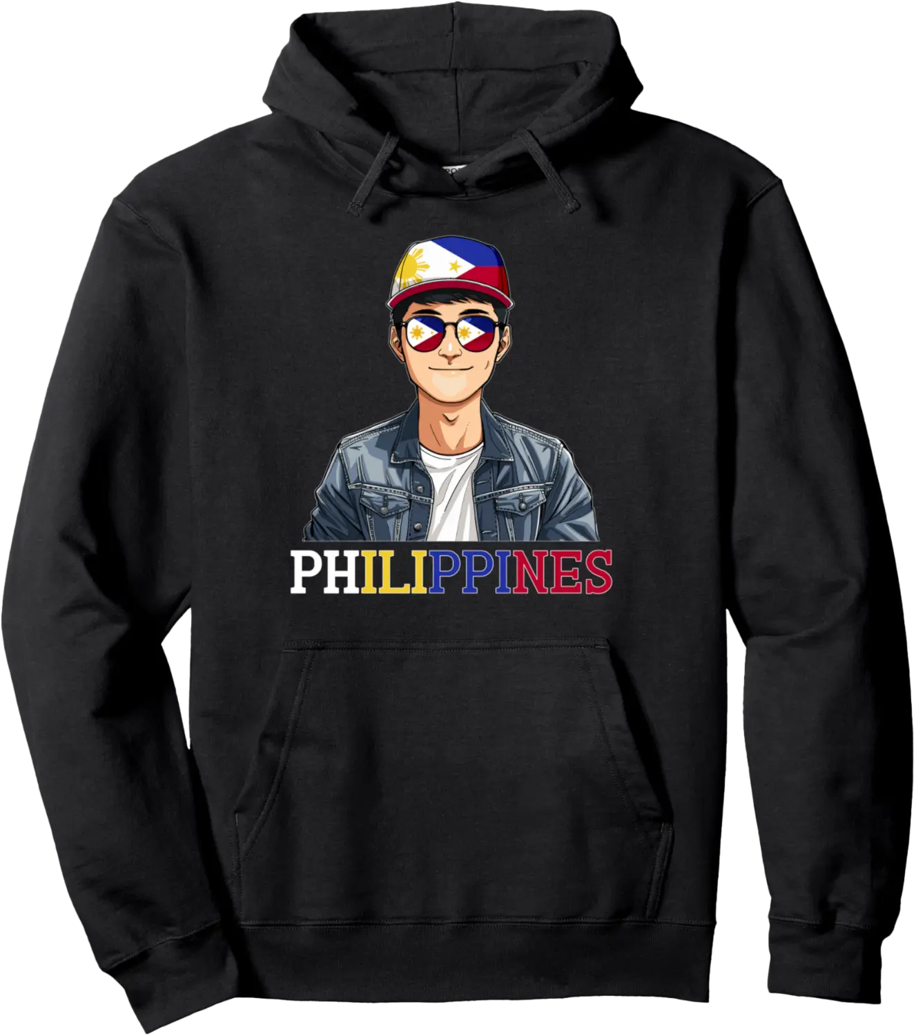 Filipino Flag Souvenirs Man Uniform Country Philippines Pullover Hoodie - Hufsakha Shop 85B0DHZKP4CK