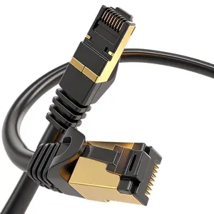 8 Ethernet  6FT-50FT 26AWG Ethernet  - 2000MHz,  Plated RJ45. Heavy Duty, Weatherproof F/FTP,  for Router, Modem, PC & Gaming (Indoor/Outdoor) (6FT-CAT8)