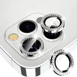 Shiny Powder Camera Lens Protector Set (12pcs), Compatible with Apple iPhone 11-17 Pro Max & Plus, Includes Small Screen Protector