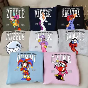 The Amazing Digital Circus T-shirt, TADC Characters Sweatshirt, Circus Fan Gift, Circus Theme Hoodie, Anime Gift Birthday for Boy Girl