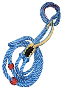 EPT Bull Ropes Mini Bull Steer Rope Blue Poly 9x7 Right Hand 3/4" x 3/4" Soft American Style 12'