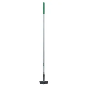 Fiberglass Long Handle Garden Hoe with Comfort End Grip Durable Carbon Steel Blade Weather Resistant Fiberglass Handle