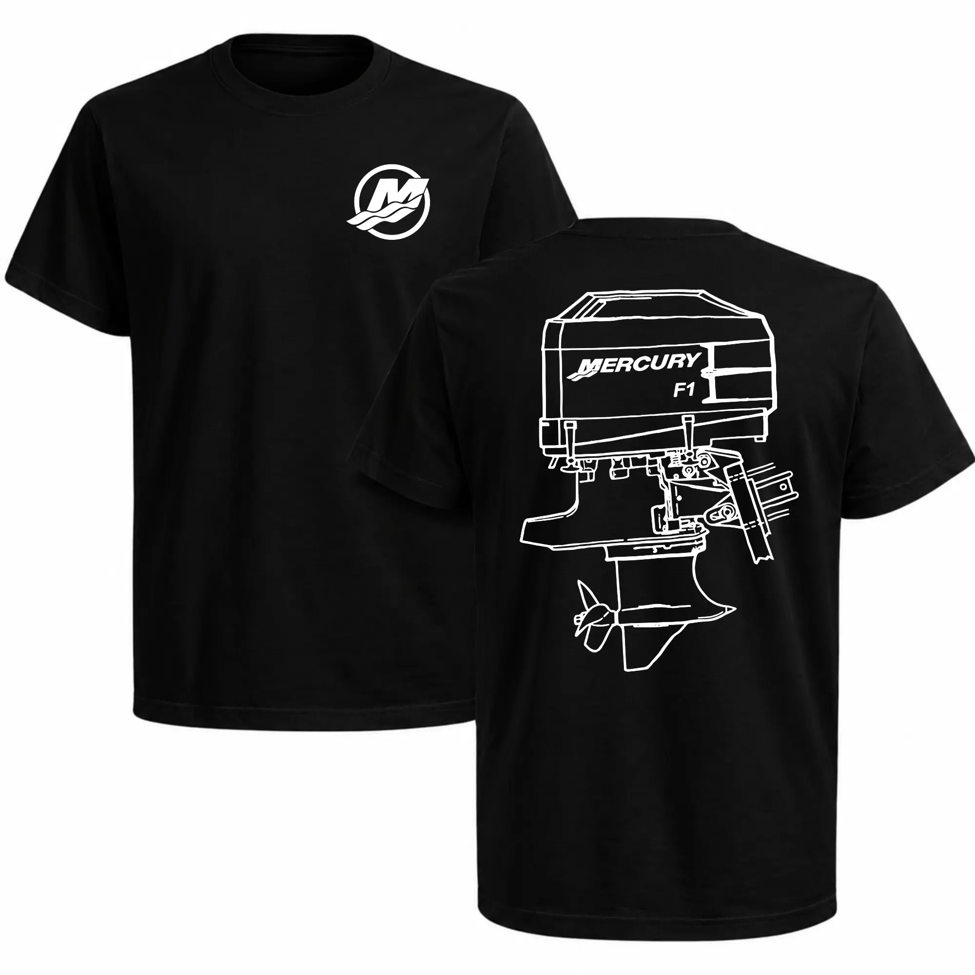 Mercury F1 Outboard T-Shirt, Boat Engine Shirt, Mercury Marine Racing Tee, Outboard Motor Shirt