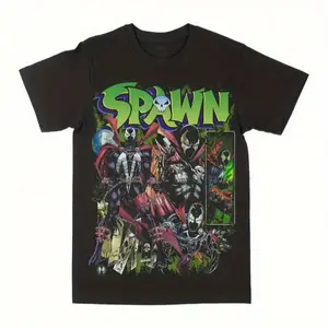 Men's Spawn Graphic Tee - Comfortable Cotton, Round Neck, Short Sleeve, Vibrant Print Design, Casual Wear