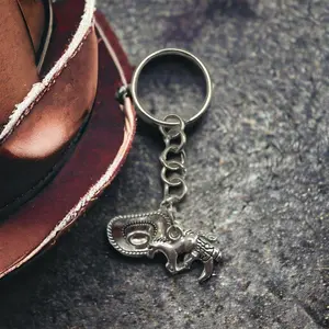Cowboy or Cowgirl Keychain - Resin with Metal Keyring - Unique Decorative Keyring for Any Occasion