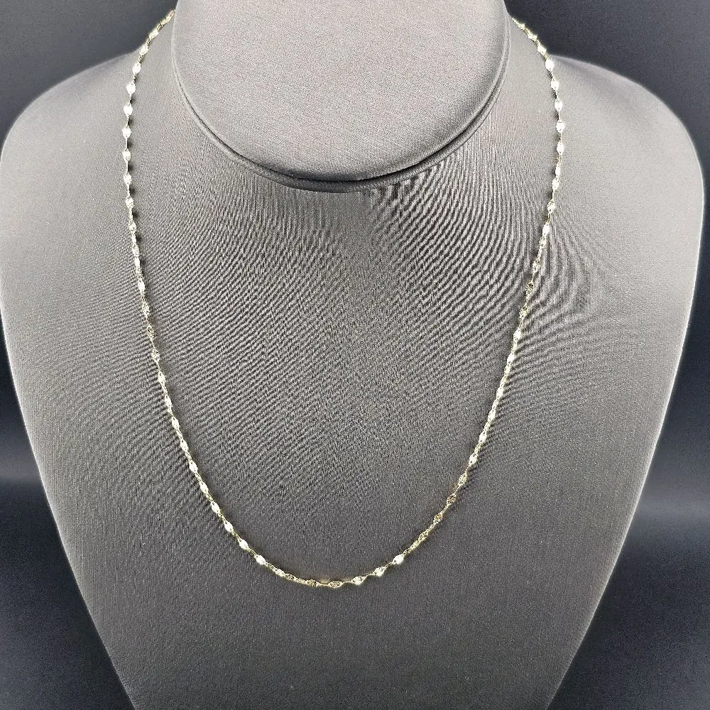 14k Gold Chain, 18-in 1mm, Everyday Wear Jewelry