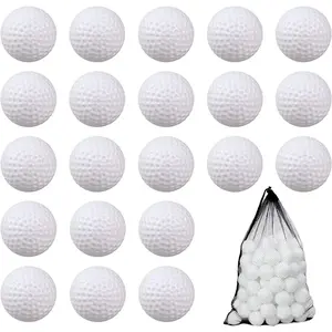 Plastic Golf Balls Practice, 24/100 Pack Hollow Plastic Golf Balls Indoor Outdoor Training, Golf Party Decorations