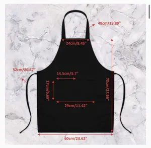 Black Custom Apron - Women's Clothing, Versatile Design for Various Activities, Ideal for Everyday Use - Womenswear