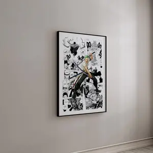 Manga Poster Roronoa Zoro Poster Curated Manga Panels Home Decor