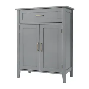 Mercer Mid-Century Modern Wooden Floor Storage binet