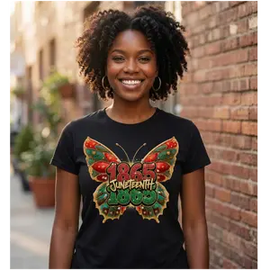 Juneteenth 10in DTF Heat Transfer - Ready-to-Press Graphic for T-Shirts, DIY Crafts, Specialty Printmaking Embossing Accessories (DIY Supply)