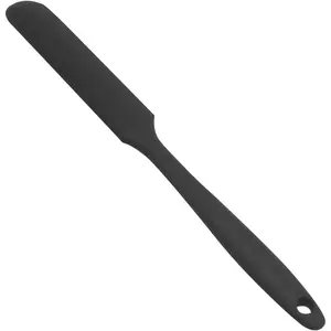Silicone Spatula, BPA Free & 480°F Heat Resistant, Non Stick Rubber Kitchen Spatulas for Cooking, Baking, and Mixing (1x10 inch, Black)