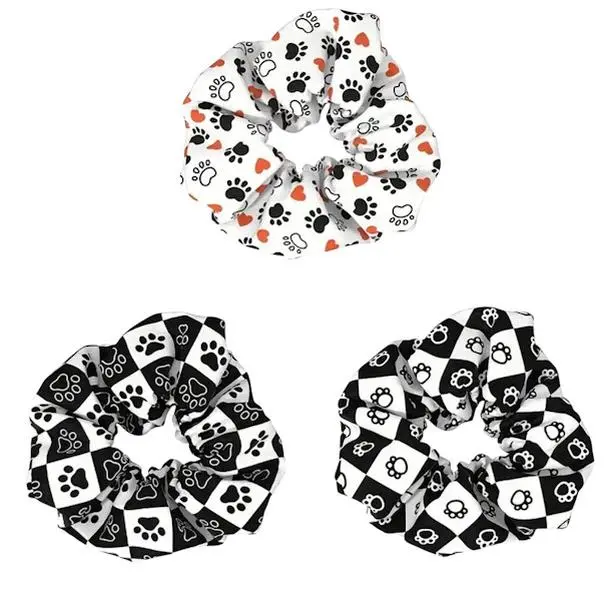 Animal Print Scrunchie Set of 3