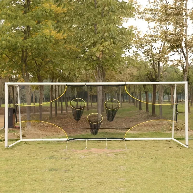Soccer Training Target Net, Portable Polyester Mesh Equipment for Sports Training and Shooting Practice with an Adjustable Design, Mechanism, Goal Shooting Accuracy, Football Training Equipment, Target Netting