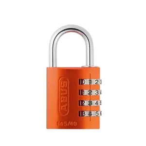 ABUS 145/40 C Aluminum 4-Dial Resettable Combination Lock, Orange (Tools & Hardware, Padlocks & Hasps)