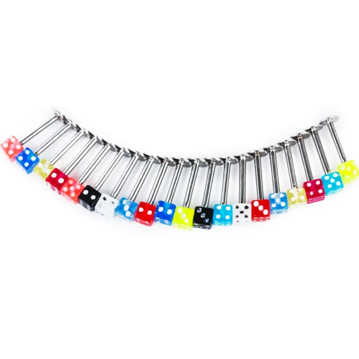 16 Gauge 3 mm Dice Lip Labret for Male and Female Daily Wear