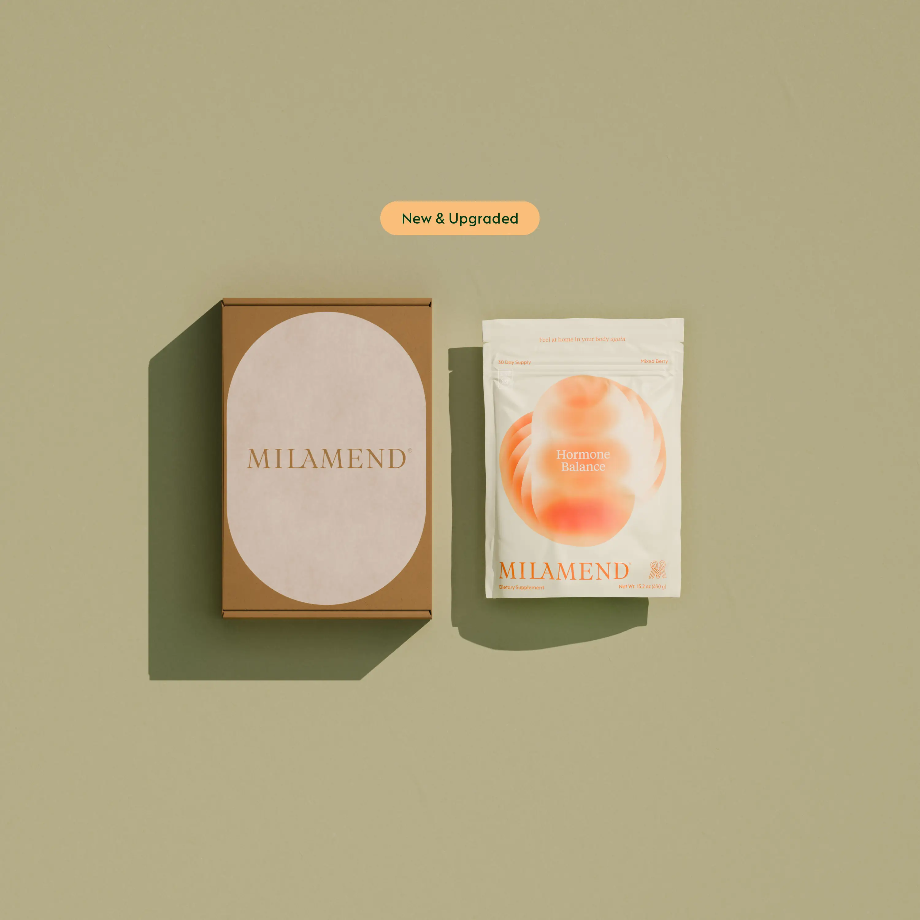 Milamend Hormone Balance Powder for Women - Supports Weight Energy Cycles Skin & PCOS with Inositol CoQ10 & B6 - 30 Day Supply