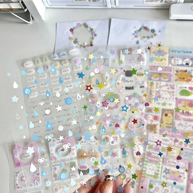 cute camera mini sticker sheets - 8 sheets