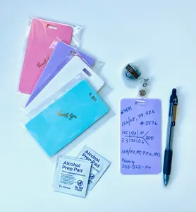 Vertical Erasable Badge Note