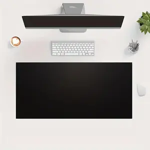 Keyboard Mouse Pad, Classic Solid Black, Gaming Mouse Pad, Minimalist Design, Desktop Accessory, Office Desk Accessories, Premium Material, Made for Tech Enthusiasts, 2D Printing, Gaming Mouse Pad, Large Size Gaming Mouse Pad