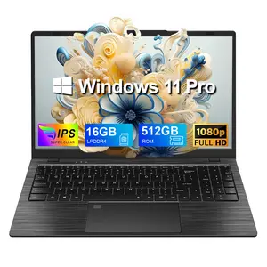 Vanwin 15.6 inch Laptop, 16GB RAM, 256GB/512GB SSD, Intel Celeron N5095,1920x1080 IPS Display, Privacy Webcam,  Support Type-c Charging , Fingerprint Reader,TF Card,USB3.0&2.0 for Student study&Business Work&Gaming