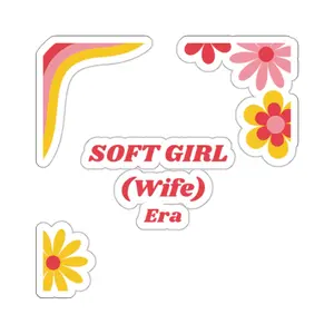 Soft Girl (Wife) Era Stickers Decorative Vinyl Waterproof Ornaments Tiles Sticker Glossy Decor