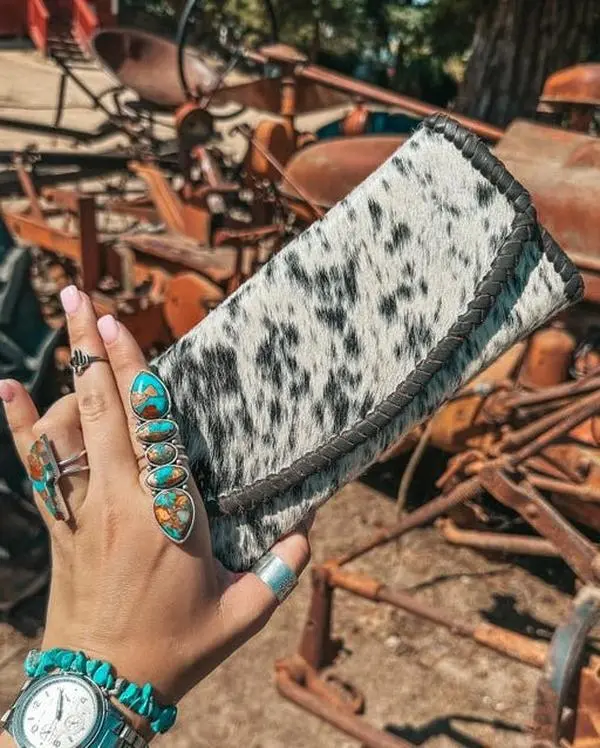 The Elva Hide Wallet in Black by Haute Southern Hyde