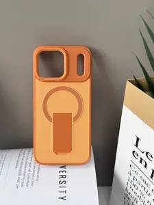 Matte Skin-Feel MagSafe Case with Hidden Kickstand for iPhone 11/12/13/14/15 Plus/16/17 Pro Max/Air Anti-Fingerprint/Non-Slip/Shockproof Cover Protective