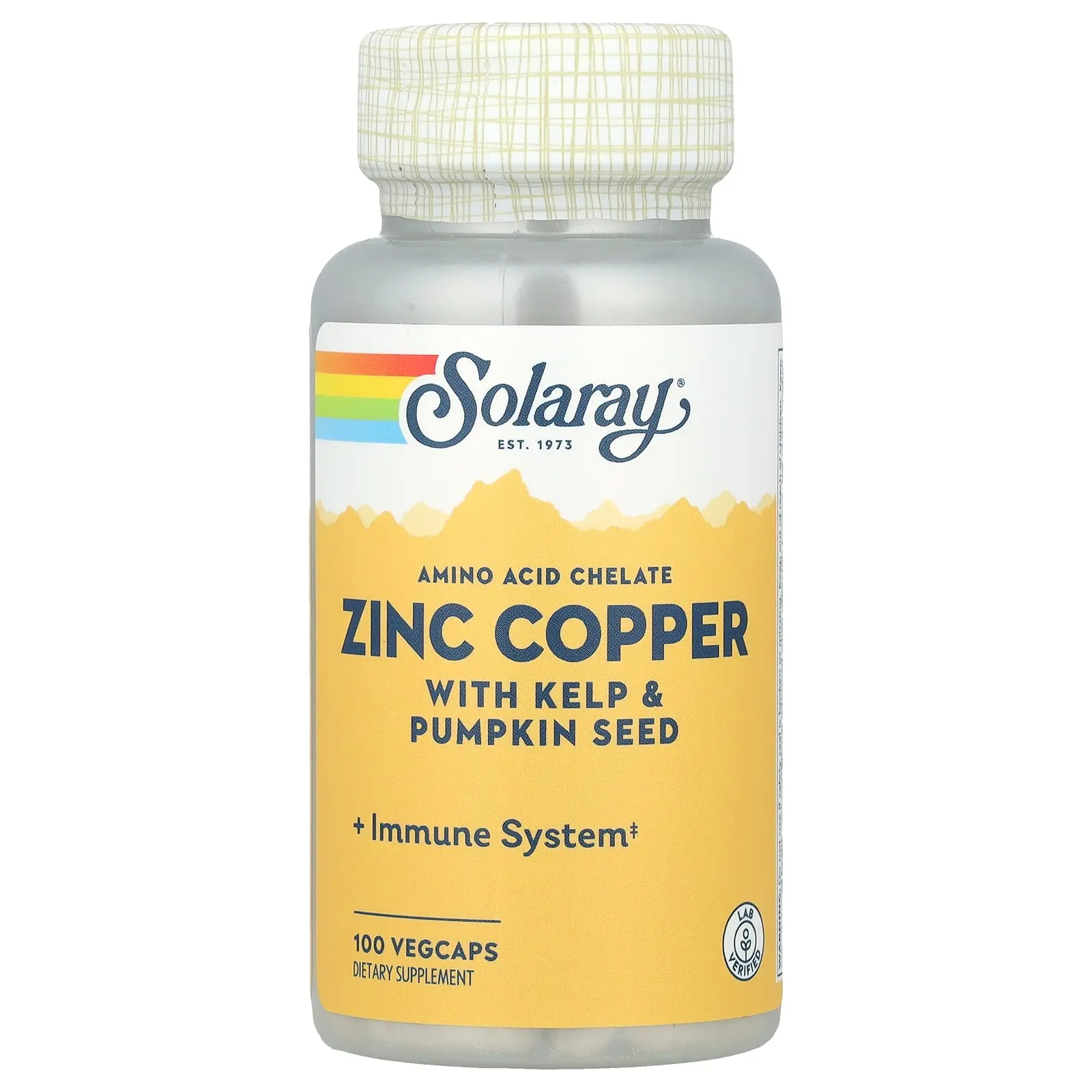Solaray Zinc Copper with Kelp & Pumpkin Seed, 100 VegCaps Solaray Zinc Copper with Kelp & Pumpkin Seed, 100 VegCaps