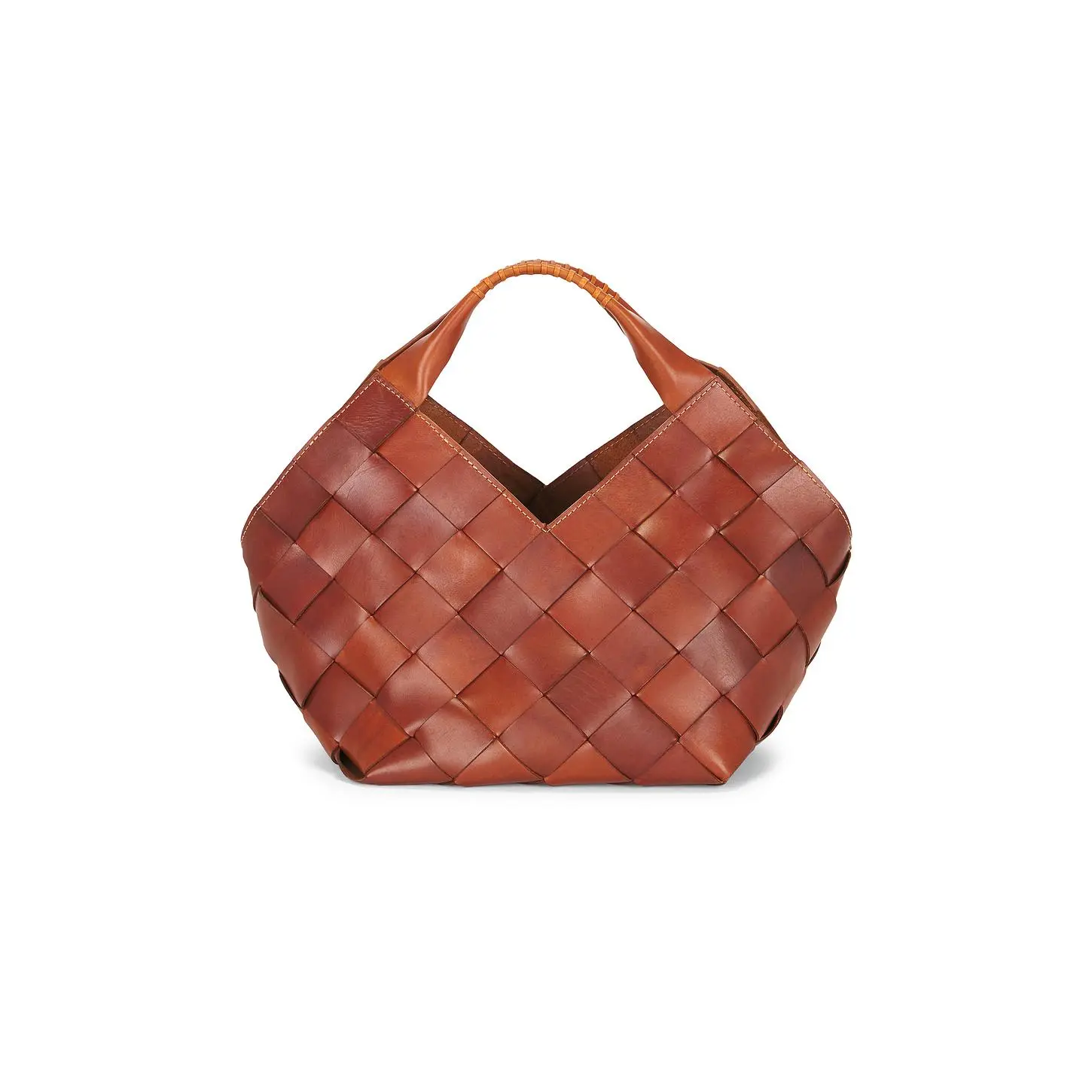 Dragon Diffusion Botteghe Hand Held Bucket Bag in Tan