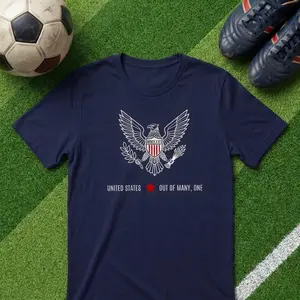USA Soccer Shirt, US Soccer Fan Gift, Bald Eagle Football Tee, 2026 Host Nation Tshirt