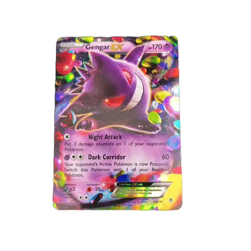Gengar EX Non-Sports Trading Card - #34, Phantom Forces Collectible Card Accessory