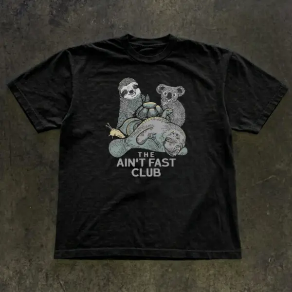 The Ain't Fast Club Shirt, Cute Koala Turtle Manatee Tshirt,  Gift For Animal Lovers