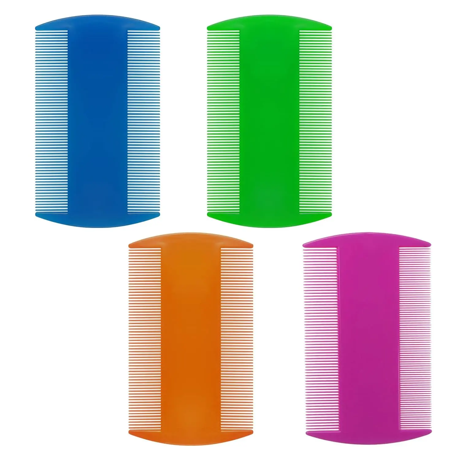 Hair Comb, Double Sided Fine Tooth Combs, Fine Tooth Hair Combs for Kids, Adults or Pet's Long, Short, Fine, Thick Hair(4 Pack)
