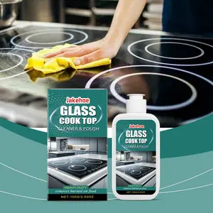 Glass Stove Cleaner Polisher 100g, Home Kitchen Cleaning, Electromagnetic Ceramic Stove, Powerful Grease Removal, Heavy Oil Cleaner, New Look Surface