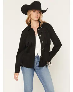 Norton Faux Suede Fringe Jacket
