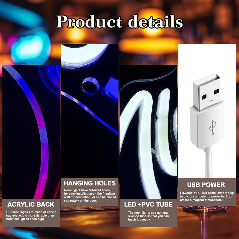 Michelob Beer Neon Sign, Neon Lamps for Wall Art Decor, USB Powered, Dimmable, LED Lights, for Bedroom, Shop, Pub, Bistro, Men, Cave, Home, Bar, Lounge