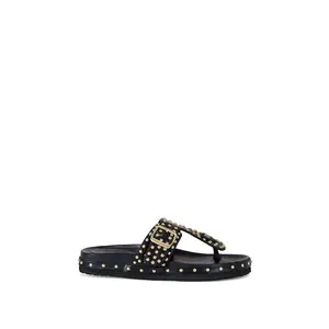 DAISYCHAIN-BLACK FLAT SANDAL
