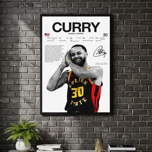 [ SPORT UNFRAMED - SALE UP TO 45% ] Steph Curry - Hardline Series Basketball Sports Poster