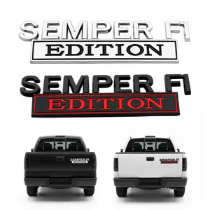 3D Metal Semper Fi Edition Car Emblem The Ultimate Gift for Him Veterans & Patriots Heavy Duty Waterproof  Decal for All Vehicles and Toolbox